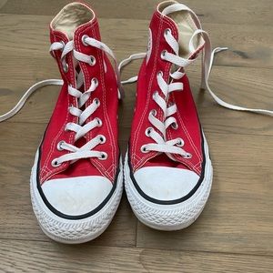 Red High Top Converse
